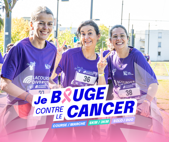 Affiche je bouge contre le cancer